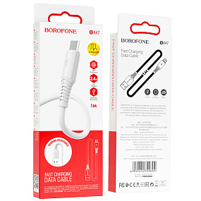 Дата кабель micro USB - USB Borofone BX47 2.4A 1м белый