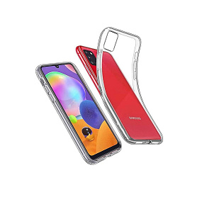 Силиконовый чехол для Samsung A315 Galaxy A31 прозрачный