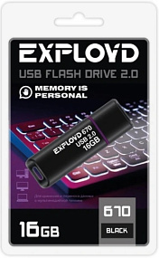 16Gb Exployd 670 черная 2.0