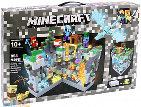 Конструктор Майнкрафт 682 "Битва с синим драконом" 858 дет.