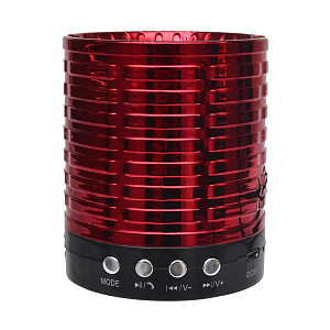 Колонка AK889 (Bluetooth/MicroSD/USB/FM/AUX) красная