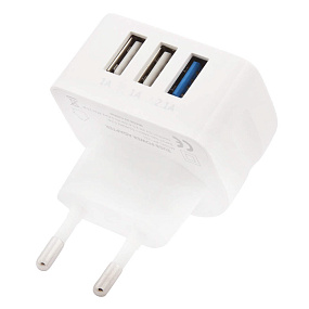 СЗУ-USB Remax 3 выхода RP-U31 3.0А белый