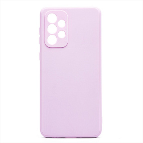 Силиконовый чехол для Samsung A336 Galaxy A33 5G с закрытой камерой светло-фиолетовый