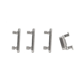 Толкатель кнопки вкл iPhone 7/7 Plus набор 4шт. (вкл.,громкость, блокировка) Серебро