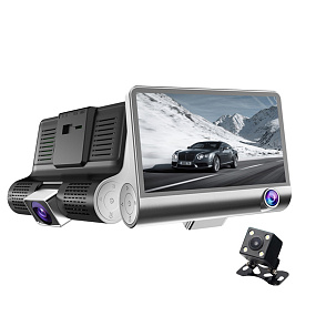 ВидеоРегистратор Z33 (1080 FullHD, LCD 4" 2 камеры, microSD) + выносная камера
