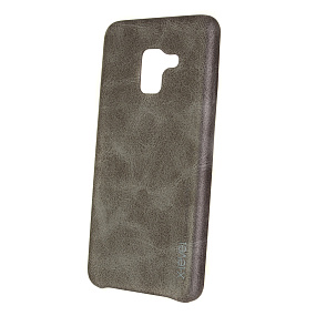 Силиконовый чехол для Samsung A530 Galaxy A8 (2018) X-Level Vintage под кожу золото