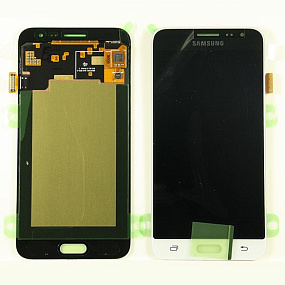 Дисплей для телефона Samsung J320F/J3 2016 в сборе с тачскрином Белый - AAA (AMOLED)