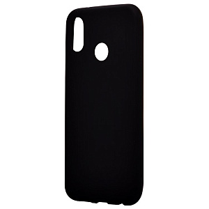Силиконовый чехол Huawei P20 Lite матовый черный