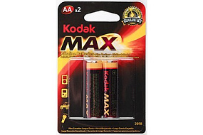 Батарейка АА Kodak LR6 2BL Max 1шт