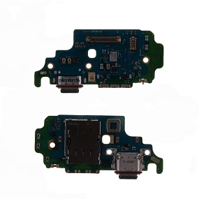 Шлейф Samsung G998B (S21 Ultra) (EU version) плата системный разъем/разъем SIM/микрофон - Премиум