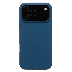 Кейс iPhone 17 Pro Max Silicone Case без логотипа темно-синий
