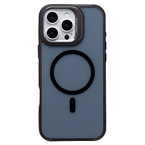Кейс iPhone 16 Pro Max силикон SafeMag SM026 черный