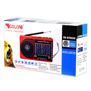 Радиоприемник GOLON RX-BT6677 красный