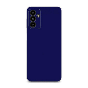 Силиконовый чехол для Samsung A047 Galaxy A04s с закрытой камерой синий