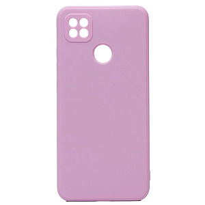 Силиконовый чехол Xiaomi Poco C40 с закрытой камерой светло-фиолетовый