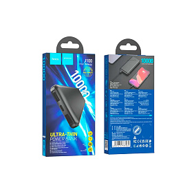 Портативное зарядное устройство Hoco J100 2USB/Micro/Type-C 10000mAh черный