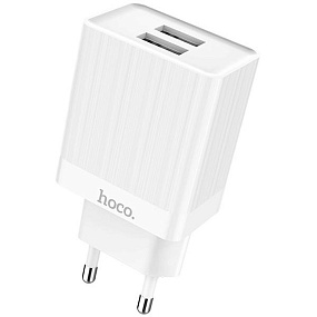 СЗУ-USB Hoco C51A 2 выхода 3.4А белый