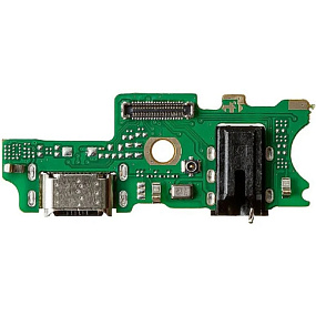Шлейф Infinix Note 10 Pro (X695C) плата на системный разъем/разъем гарнитуры/микрофон