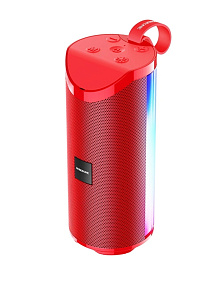 Колонка Borofone BR5 (Bluetooth/MicroSD/USB/FM/AUX) красный