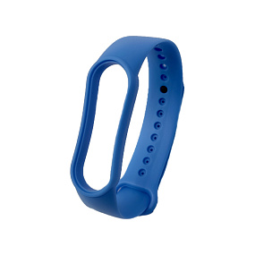 Ремешок силиконовый для браслета Xiaomi Mi Band 5/6 светло-синий