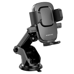 Автодержатель Borofone BH60 (зажим, лобовое стекло) черный