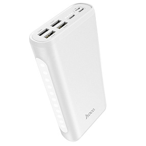 Портативное зарядное устройство Hoco J60 2USB/Micro/Type-C 30000mAh белый