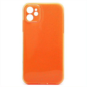 Кейс iPhone 11 силикон SC328 оранжевый