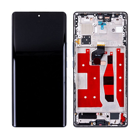 Дисплей для телефона Huawei Honor 70 (FNE-NX9) модуль с рамкой Черный - Оригинал