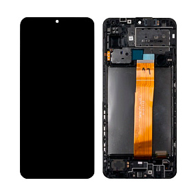 Дисплей для телефона Samsung M127F (M12) модуль Черный - Оригинал - Вост.