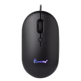 Мышь проводная SmartBuy SBM 328 черная (бесшумная)