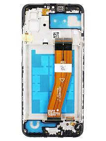Дисплей для телефона Samsung A035F (A03) модуль Черный - Оригинал - Восст.