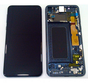 Дисплей для телефона Samsung G970F (S10e) модуль Черный - Оригинал