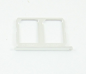 Контейнер SIM Samsung G920FD/S6 Duos Белый