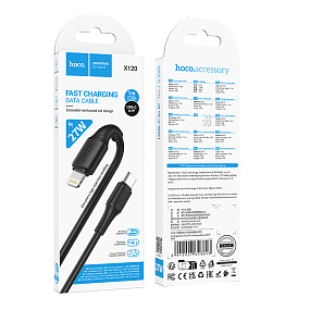 Дата кабель Type-C - Lightning Hoco X120 27W 3A 1м черный
