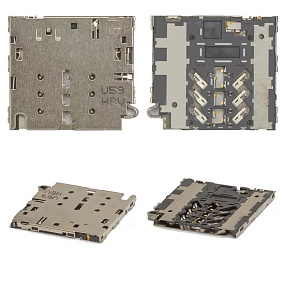 Коннектор SIM Samsung A320F/A520F/A530F/A720F/A730F/N920C