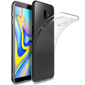 Силиконовый чехол для Samsung J610 Galaxy J6+ (2018) прозрачный