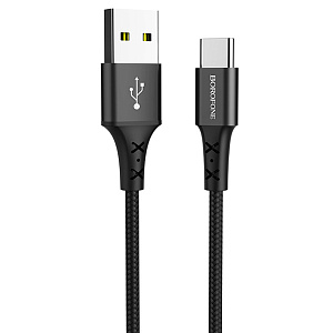 Дата кабель Type-C - USB Borofone BX20 3A 1м черный