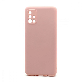 Силиконовый чехол для Samsung A515 Galaxy A51 New Era розовый