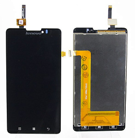 Дисплей для телефона Lenovo P780 в сборе с тачскрином Черный
