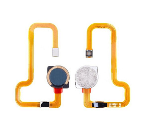 Шлейф Xiaomi Redmi Note 8T сканер отпечатка пальцев Черный