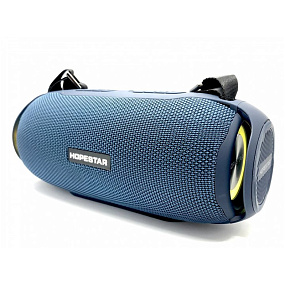 Колонка Hopestar H48 (Bluetooth/MicroSD/USB/FM/AUX/Microphone) влагозащищенная синяя