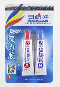 Клей двухкомпонентный Geliahao 302 (20 г, акрилатный)