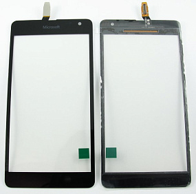 Сенсор для телефона Microsoft Lumia 535 Dual (RM-1090) (Rev. 2S) Черный (необходима прошивка)