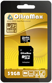 MicroSD 32Gb OltraMax Class 10 +SD adapter