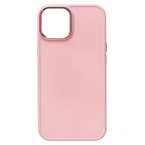 Кейс iPhone 13 силикон SC311 светло-розовый