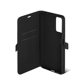 Чехол-книжка DF под кожу Xiaomi Redmi Note 11 Pro/12 Pro (4G) черный