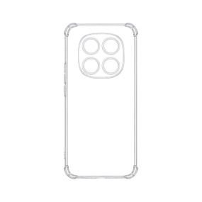 Силиконовый чехол Xiaomi Redmi Note 14 Pro/Poco X7 DF противоударный прозрачный
