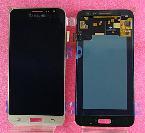 Дисплей для телефона Samsung J320F/J3 2016 в сборе с тачскрином Золото - Оригинал