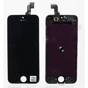 Дисплей для телефона iPhone 5C в сборе Черный - Оригинал