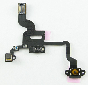 Шлейф iPhone 13 Pro Max на системный разъем/микрофон Черный